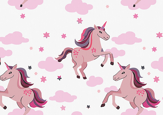 Unicorn Magic, Pink - Twist&Fit Roman Blind - Image 7